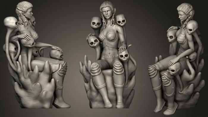 Figurines heroes, monsters and demons (Narri, STKM_1031) 3D models for cnc